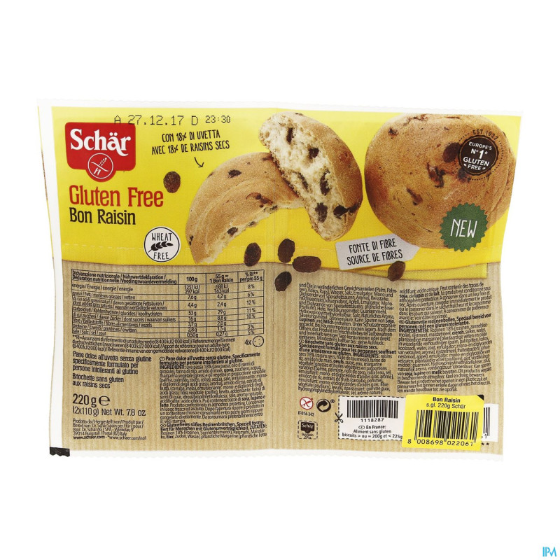 Schar bon raisin    220g revogan