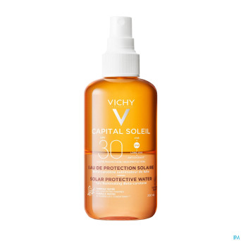 Vichy ideal soleil protect eau bronzage ip30 200ml