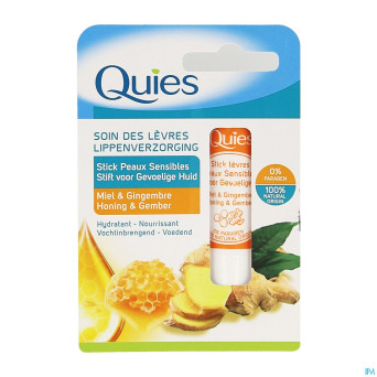 Quies stick levres peau sensible miel&gingem. 4,5g