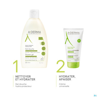 Aderma indisp.gel douche hydra protect 500ml