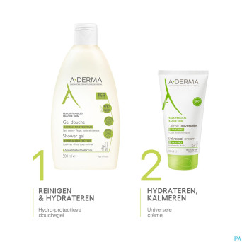 Aderma indisp.gel douche hydra protect 750ml promo