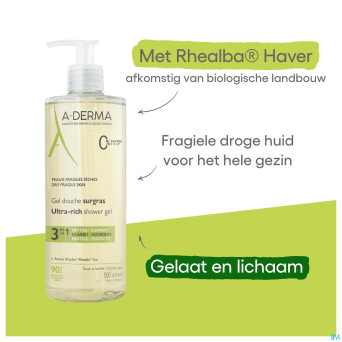 Aderma gel douche surgras    500ml