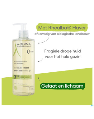 Aderma gel douche surgras    500ml