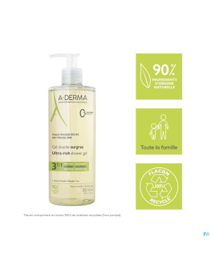 Aderma gel douche surgras    500ml