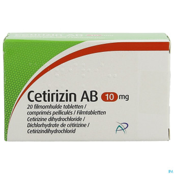 Cetirizin ab 10mg comp pell    20