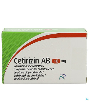 Cetirizin ab 10mg comp pell    20