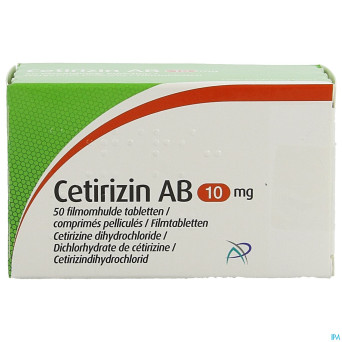 Cetirizin ab 10mg comp pell    50