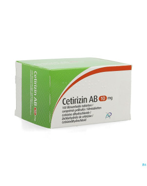 Cetirizin ab 10mg comp pell   100