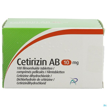 Cetirizin ab 10mg comp pell   100