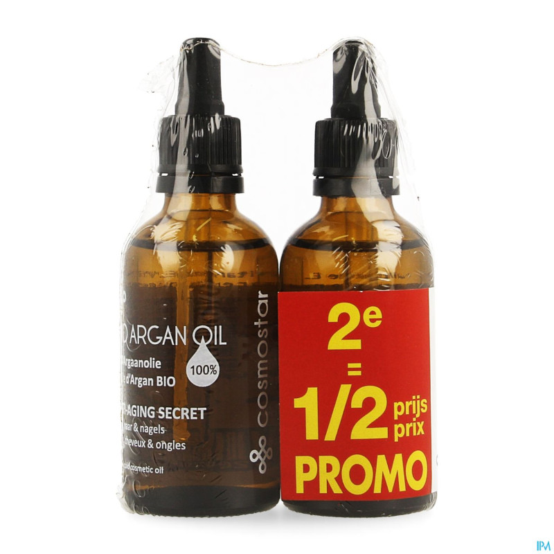 Cosmostar huile argan    2x50ml 2e -50%