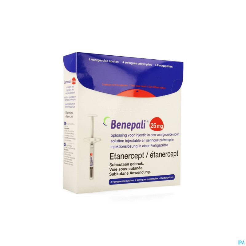 Benepali 25mg sol inj seringue prer. 4