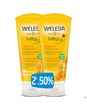 Weleda duo calendula cr lavante corps&chev 2x200ml