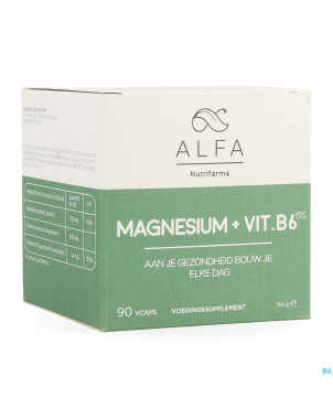 Alfa magnesium + vit b6  v-caps  90