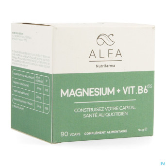 Alfa magnesium + vit b6  v-caps  90