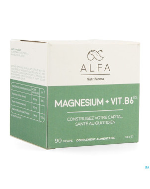Alfa magnesium + vit b6  v-caps  90