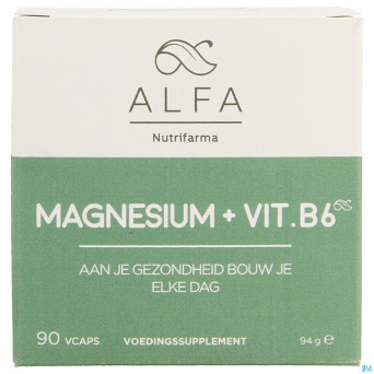 Alfa magnesium + vit b6  v-caps  90