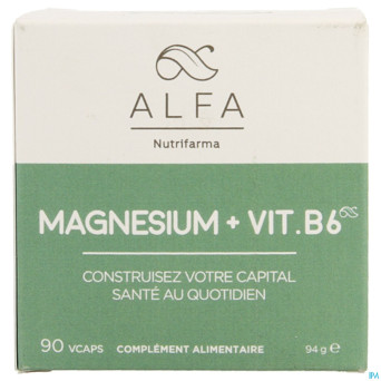 Alfa magnesium + vit b6  v-caps  90