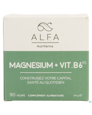 Alfa magnesium + vit b6  v-caps  90