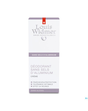 Widmer deo creme sans aluminium parf    40ml