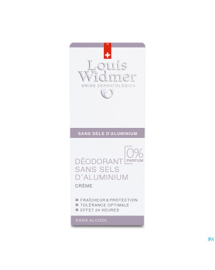 Widmer deo creme sans aluminium n/parf    40ml