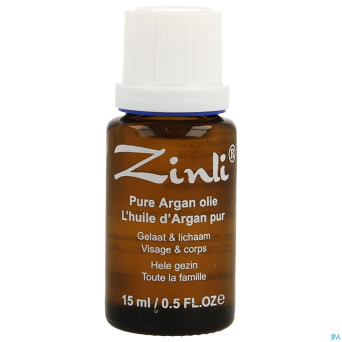 Zinli huile argan n/raffine    15ml
