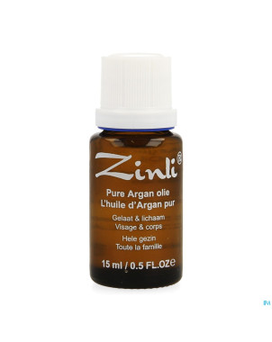 Zinli huile argan n/raffine    15ml