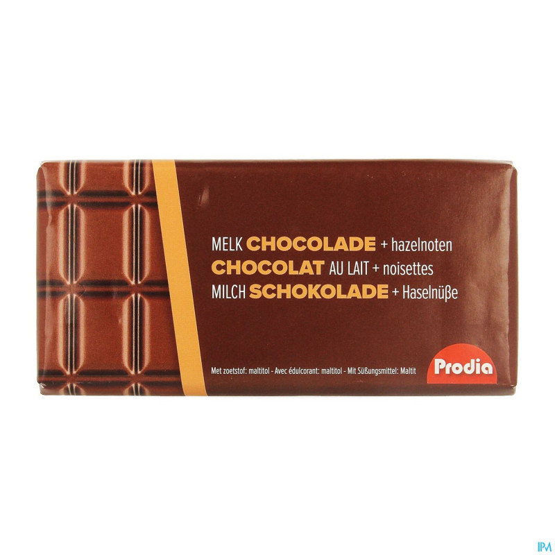 Prodia chocolat lait noisettes    85g revogan