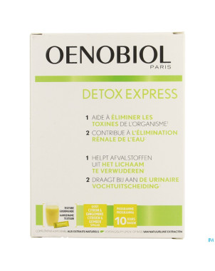 Oenobiol detox express gingembre/citron   stick 10