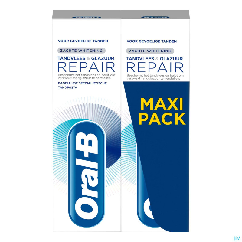 Oral-b dentif gum&enamel repair gentlewhite 2x75ml