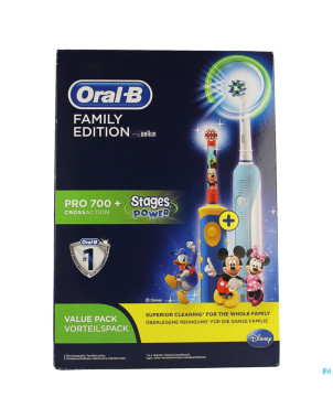 Oral-b brosse elect. pro 700 family pro700+stages