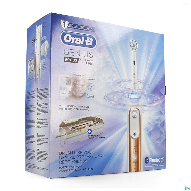 Oral b brosse elect. genius 9000s rosegold
