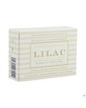 Lilac pain dermatol. soutien eclairc. gommant 100g