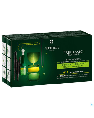 Furterer triphasic progres. trait. a/chute 8x5,5ml