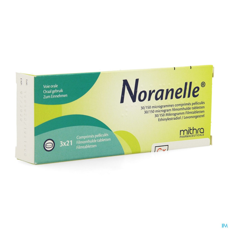 Noranelle 30/150mcg comp pell  3 x 21