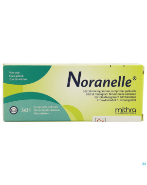 Noranelle 30/150mcg comp pell  3 x 21