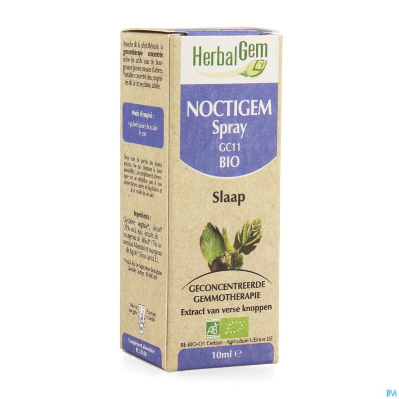 Herbalgem noctigem sommeil spray bio    10ml