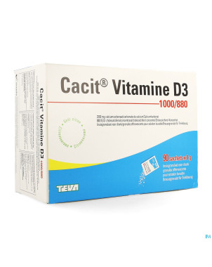 Cacit vit. d3 1000mg/880ui gran efferv. sach 90