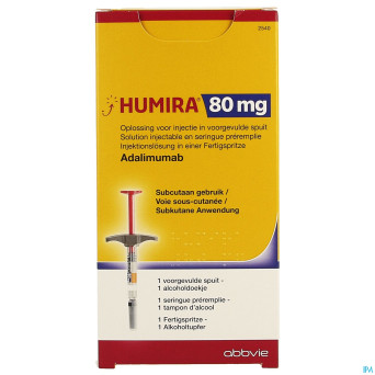 Humira 80mg/0,8ml sol inj ser prer. 1 x 80mg/0,8ml