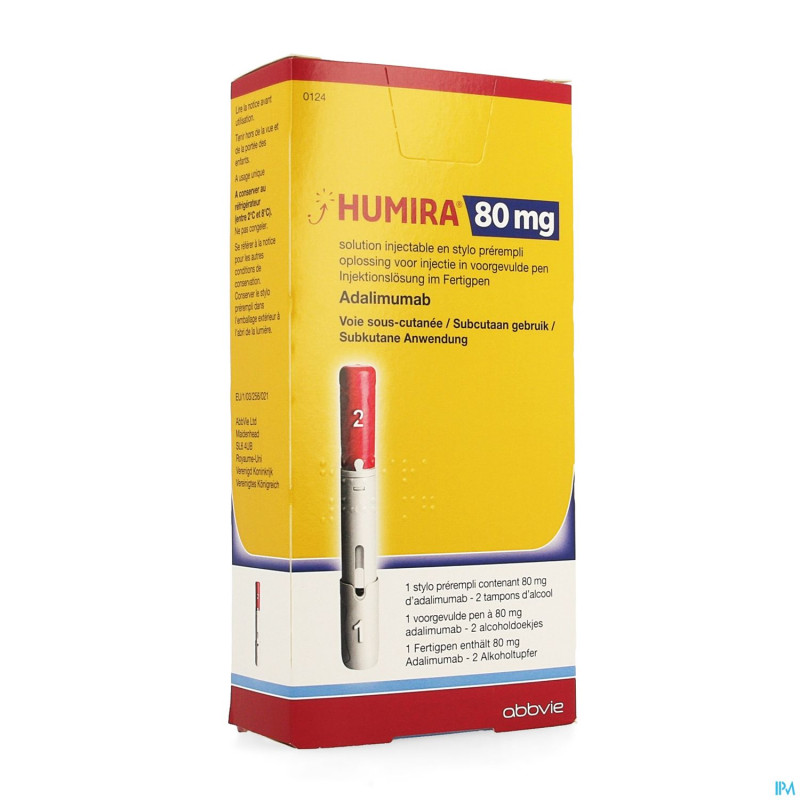 Humira 80mg/0,8ml sol inj stylo prer. 1x80mg/0,8ml