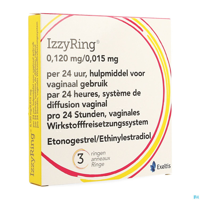 Izzyring 0,120mg/0,015mg 24h anneau vaginal 3