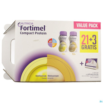 Fortimel comp.prot.value pack van./moka 125ml 21+3