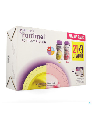 Fortimel comp.prot.value pack van./frai.125ml 21+3