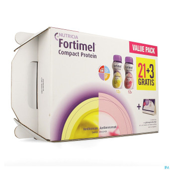 Fortimel comp.prot.value pack van./frai.125ml 21+3