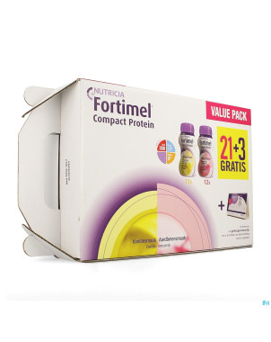 Fortimel comp.prot.value pack van./frai.125ml 21+3