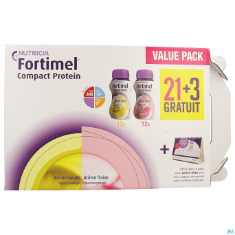 Fortimel comp.prot.value pack van./frai.125ml 21+3