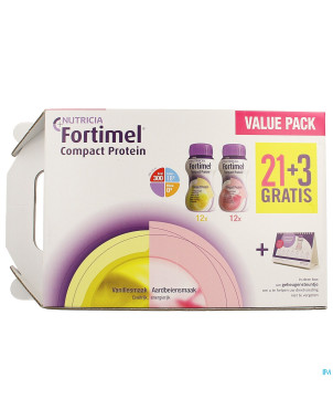 Fortimel comp.prot.value pack van./frai.125ml 21+3