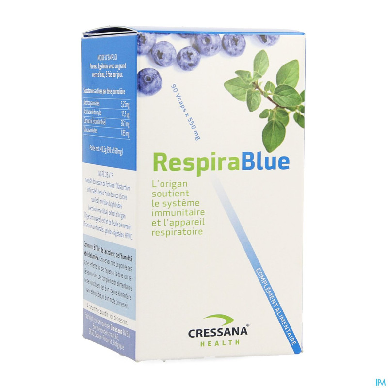 Cressan respirablue    90x550mg