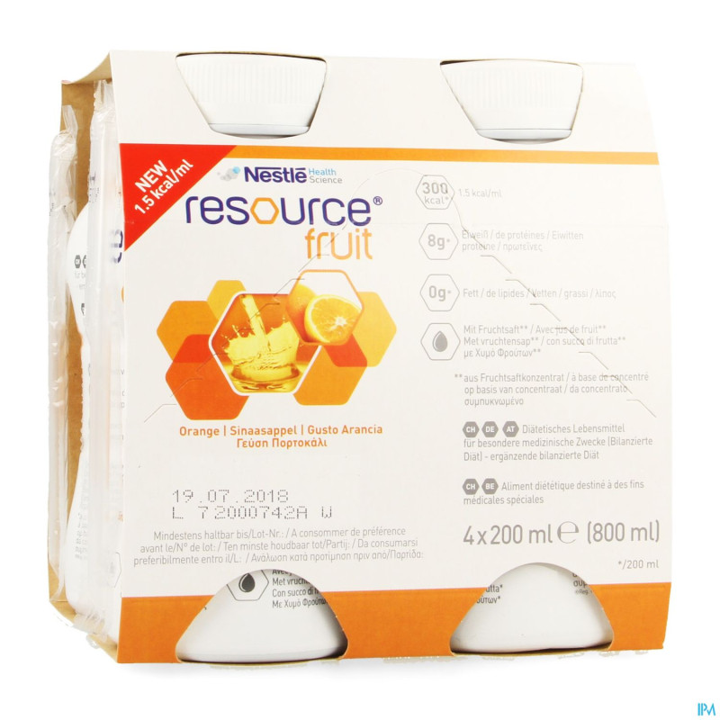 Resource fruit orange    4x200ml 12340187