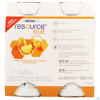 Resource fruit orange    4x200ml 12340187
