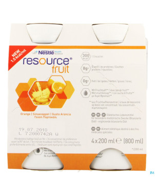Resource fruit orange    4x200ml 12340187